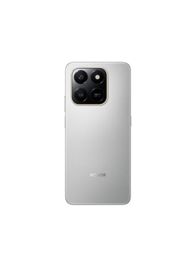 Honor X7d Dual SIM 8GB RAM 256GB 4G Meteor Silver - Middle East Version With Free Protective Case - Image 3