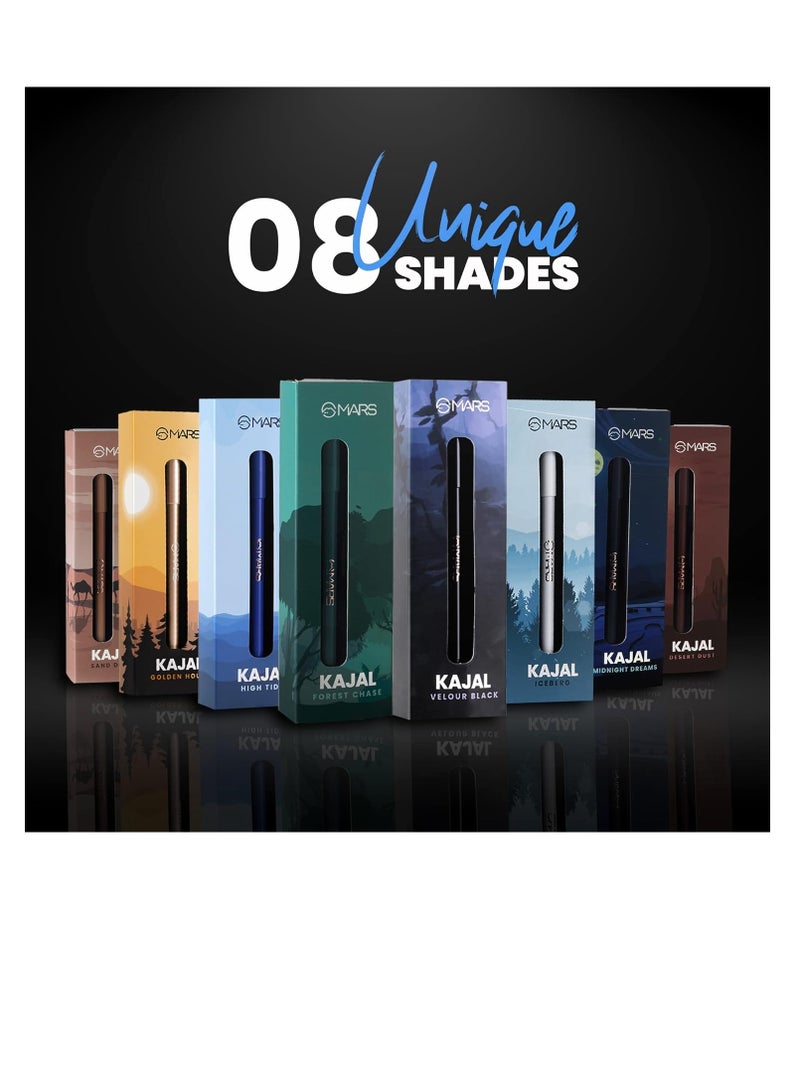 مارس قلم رصاص MARS لن يتلطخ ولن يتزحزح، قلم كاجال ناعم ومطفأ اللمعة، يدوم طويلاً ومقاوم للماء 1.4G 07 غبار الصحراء، بني متنوع - Image 4