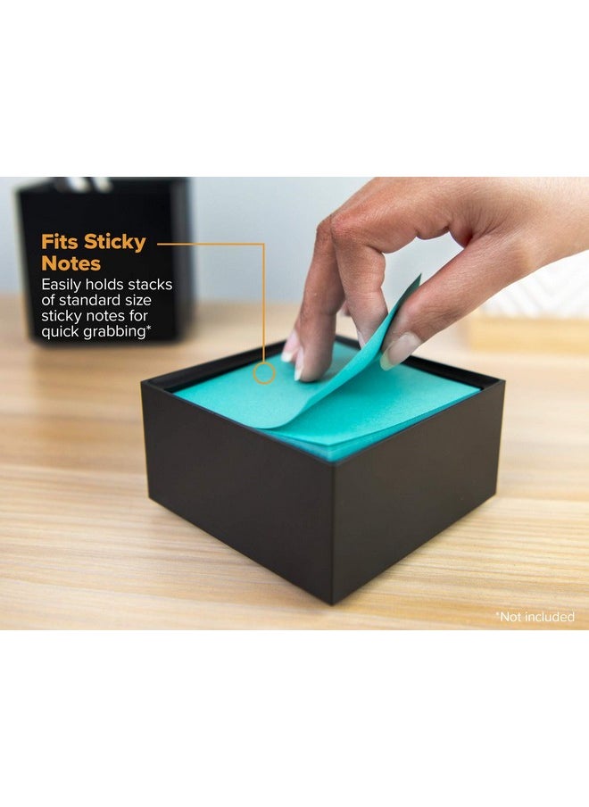 Bostitch Office Konnect Desk Organizer Accessory Tray Stacks For Desktop Storage Black  - Image 3