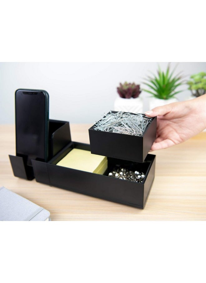 Bostitch Office Konnect Desk Organizer Accessory Tray Stacks For Desktop Storage Black  - Image 5