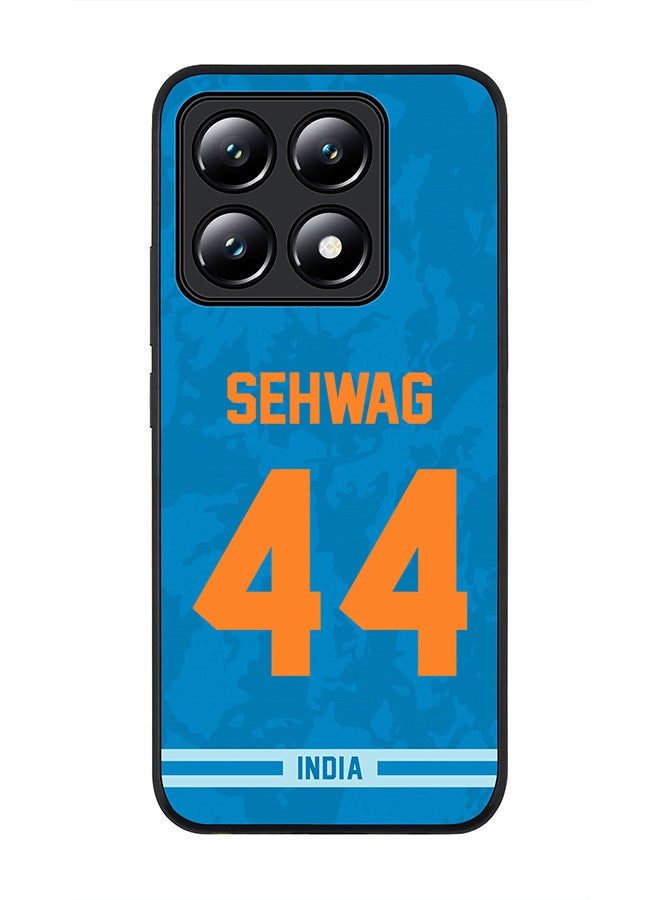 Stylizedd For Xiaomi 14T Case,Slim fit Camera Protection, Shockproof Thin Phone cover - India Virender Sehwag, Jersey No 44 - Image 1