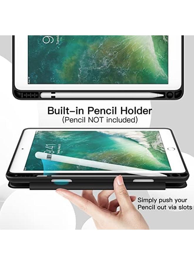 Jetech Case For Ipad 9.7 Inch 6Th 5Th Generation 2018 2017 With Pencil Holder Slim Tablet Cover With Soft Tpu Back Auto Wake Sleep Black - Image 3