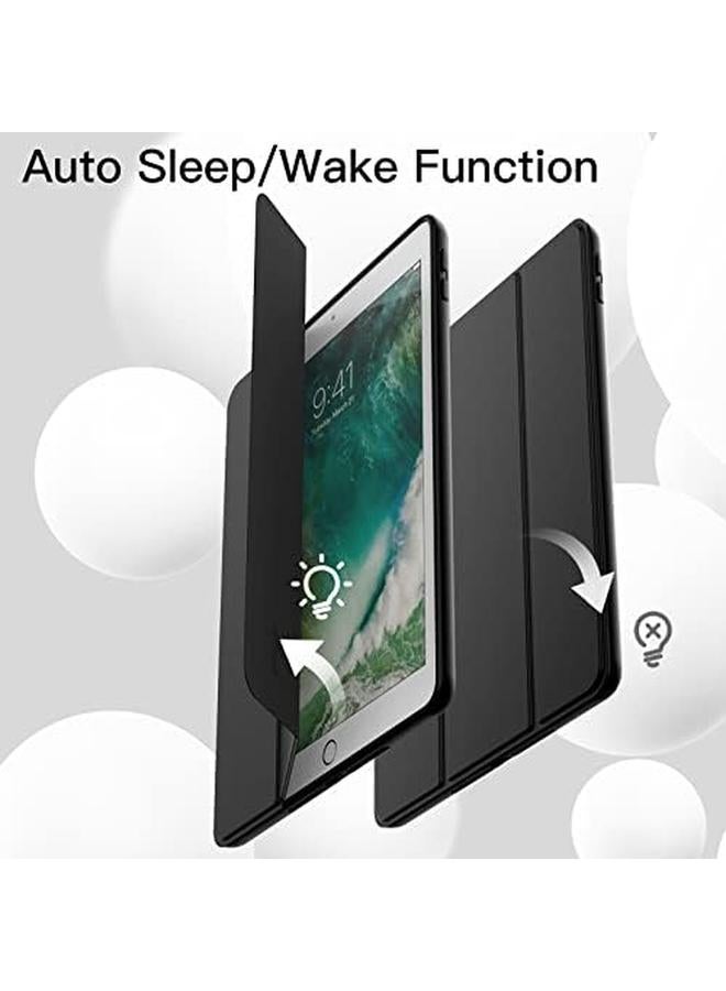 Jetech Case For Ipad 9.7 Inch 6Th 5Th Generation 2018 2017 With Pencil Holder Slim Tablet Cover With Soft Tpu Back Auto Wake Sleep Black - Image 4