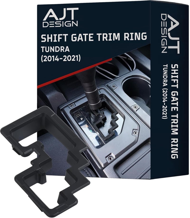 AJT DESIGN Shift Gate Trim Ring for Tundra (2014-2021) - Black - Image 1