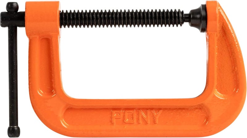 Pony Jorgensen 2630 3-Inch C-Clamp, Orange - Image 1