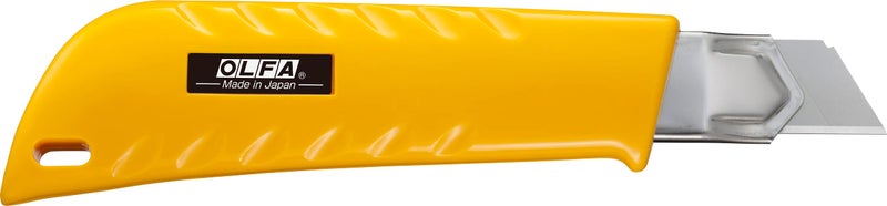 OLFA 18mm Heavy-Duty Utility Knife (L-1) - Multi-Purpose Custom Cutting Depth Utility Knife w/Ergonomic Grip Handle & Snap-Off Blade, Replacement Blades: Any OLFA 18mm Blade - Image 2