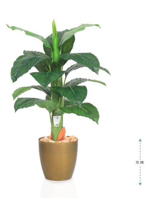 Artificial banana tree simulation tree with natural texture, 75 cm high