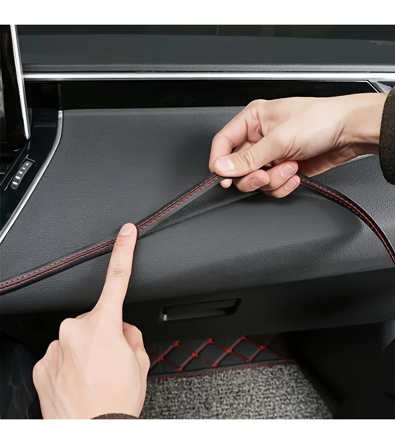 Car Interior Decoration Stickers Door Center Console Gap Filling Lines Instrument Panel Scratch Cover Modification 100cm 39in Black - Image 4