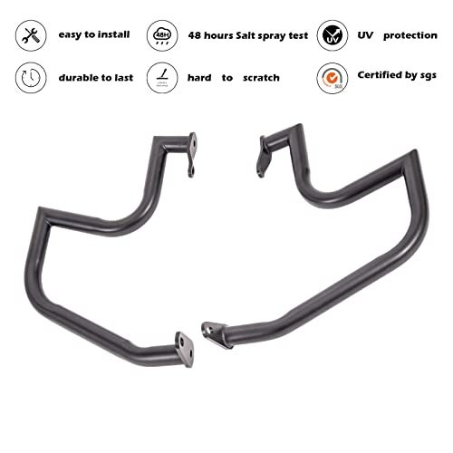 Kinglemc Crash Bar Engine Guard Highway Freeway Bar for Suzuki VL800 Intruder Volusia 800 C50 M50 Boulevard 2005-2022 (Black) - Image 2