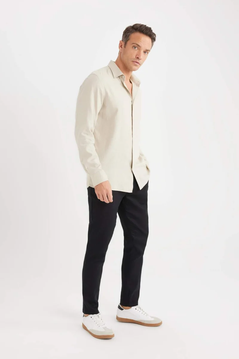 ديفاكتو Straight Leg Linen Summer Joggers