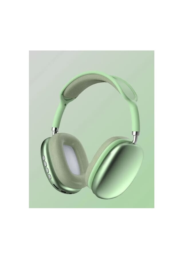 P9 Bluetooth-Headset, Wireless-Headset Over-Ear & Headphone-Headset with Mic Green color Good Quality. - Image 3