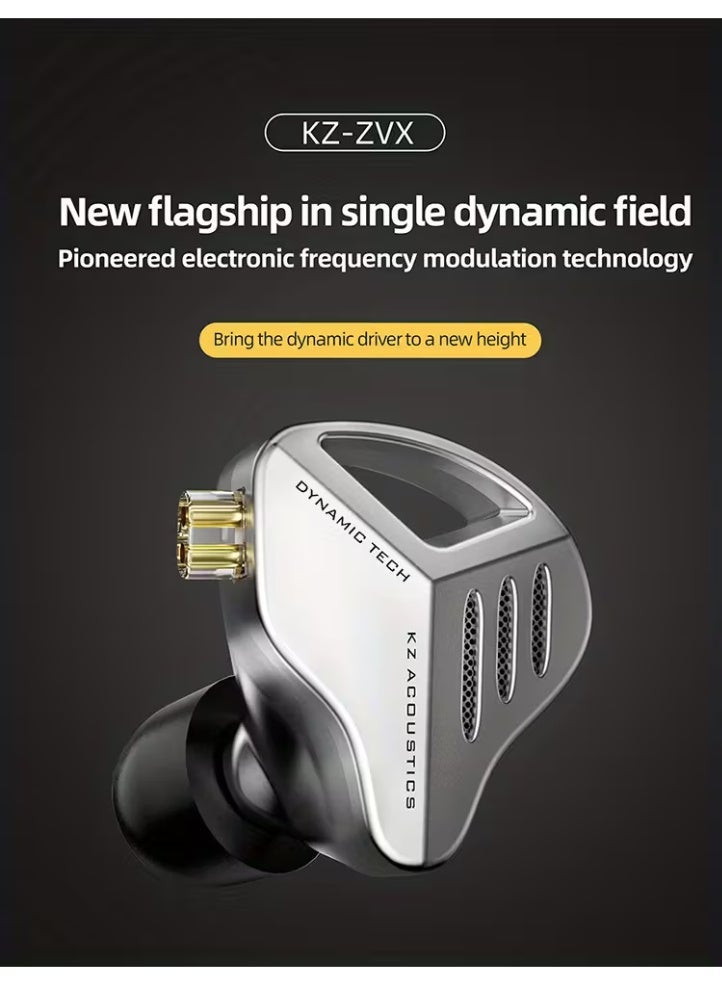 KZ ZVX In-ear Monitoring Earphones With 10mm Dual-chamber Linear Dynamic Drivers, Professional Noise-isolating Earphones, Golden Housing, 2-pin Detachable Cable, Suitable For Audiophiles And Musicians - Image 3