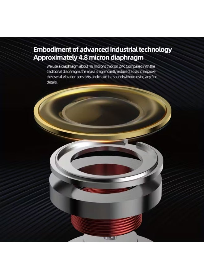 KZ ZVX In-ear Monitoring Earphones With 10mm Dual-chamber Linear Dynamic Drivers, Professional Noise-isolating Earphones, Golden Housing, 2-pin Detachable Cable, Suitable For Audiophiles And Musicians - Image 5