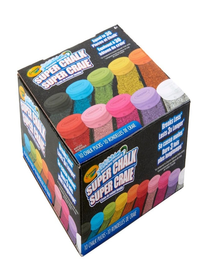 Crayola Washable Sidewalk Chalk for Kids, Long Lasting Super Chalk Set, Outdoor Chalk, 10 Assorted Colors - Image 5