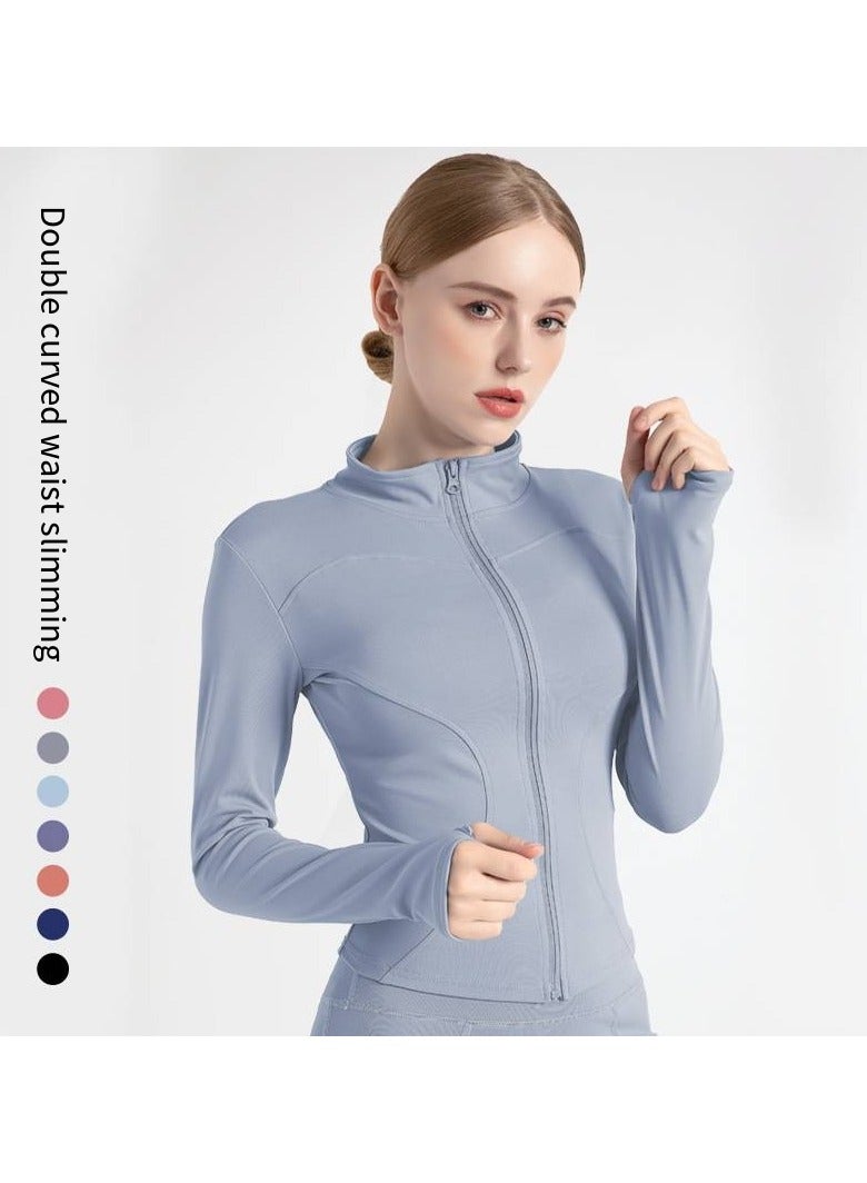 general Quick-Dry Slim Fit Yoga Jacket – Women's Breathable Workout Top for Running & Gym，Yoga Jacket - Image 1