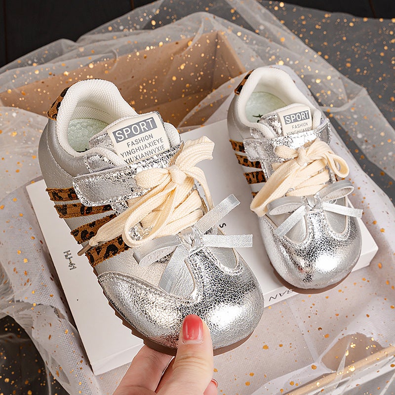 Girls'' Sneakers, Sweet Style with Bowknot, German Training Shoes, 2026 Spring New Model, Children''s Soft-Soled Baby Shoes - Image 5