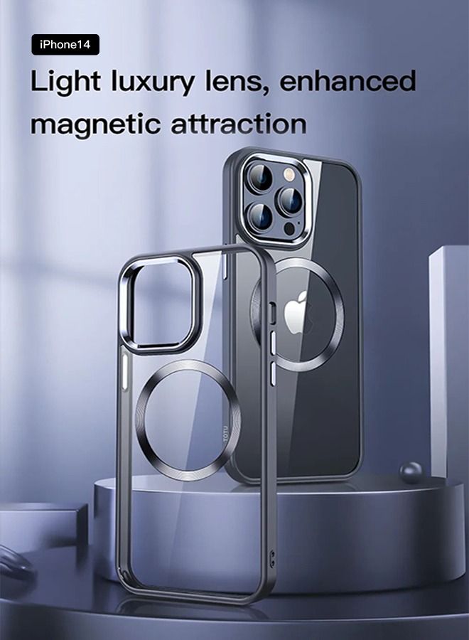 TOTU iPhone 14 Pro Sparkling Series - Magnetic Protective Case Black - Image 2