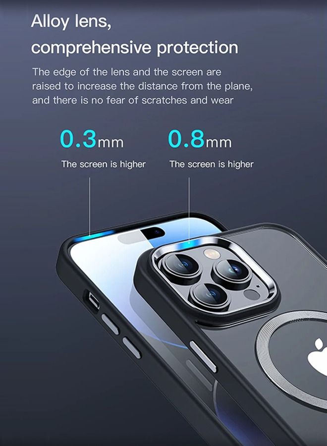 TOTU iPhone 14 Pro Sparkling Series - Magnetic Protective Case Black - Image 4