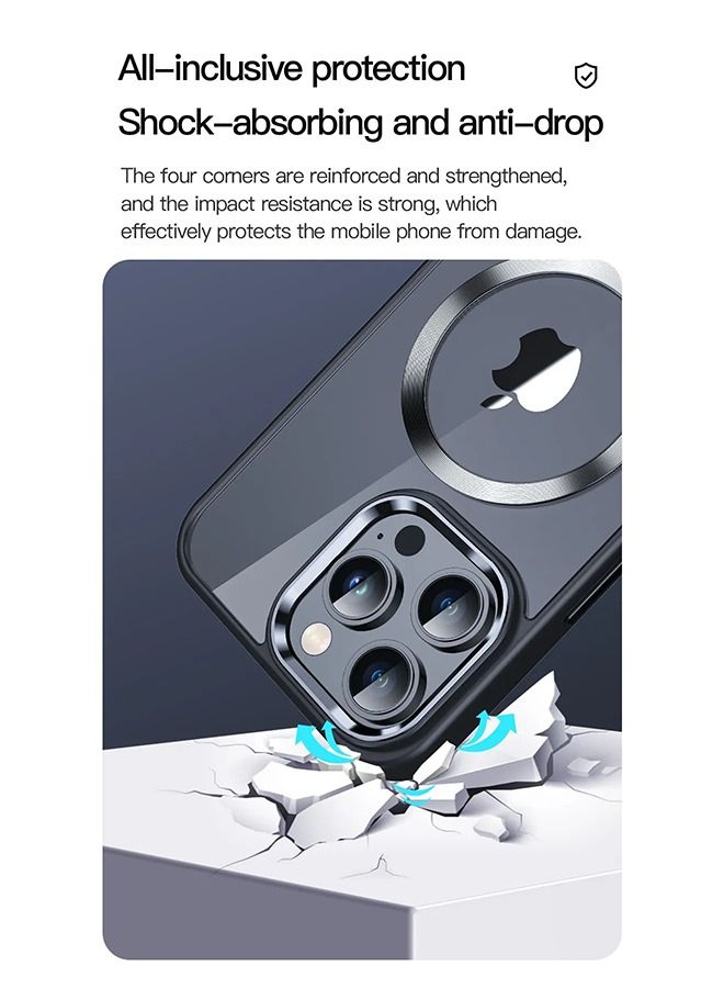 TOTU iPhone 14 Pro Sparkling Series - Magnetic Protective Case Black - Image 5