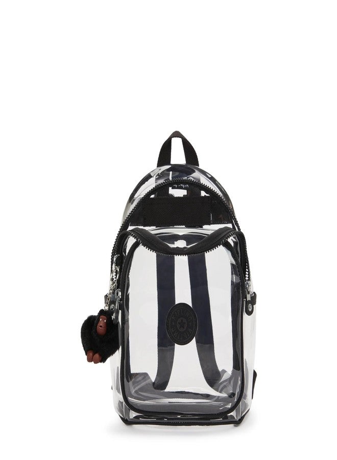 KIPLING KIPLING Kipling Jacinta Clear Backpack Jet Black Fun - Image 3