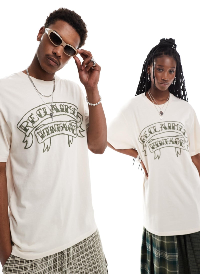 Reclaimed Vintage Unisex Embroidery Rodeo Logo T-Shirt  - Image 1