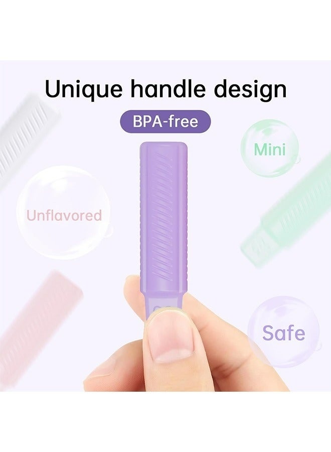 4 Pcs Orthodontic Aligner Chewies Silica Gel Handheld Chompers Soft Safe Compatible With Invisalign Braces Colorful For Daily Orthodontic Care Teeth Straightening Maintenance - Image 4