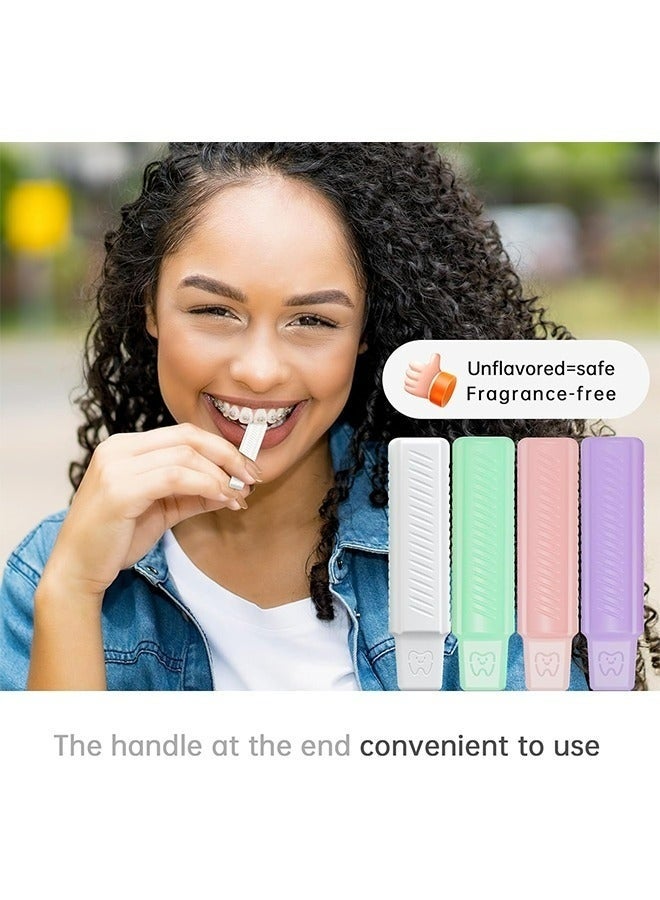 4 Pcs Orthodontic Aligner Chewies Silica Gel Handheld Chompers Soft Safe Compatible With Invisalign Braces Colorful For Daily Orthodontic Care Teeth Straightening Maintenance - Image 2