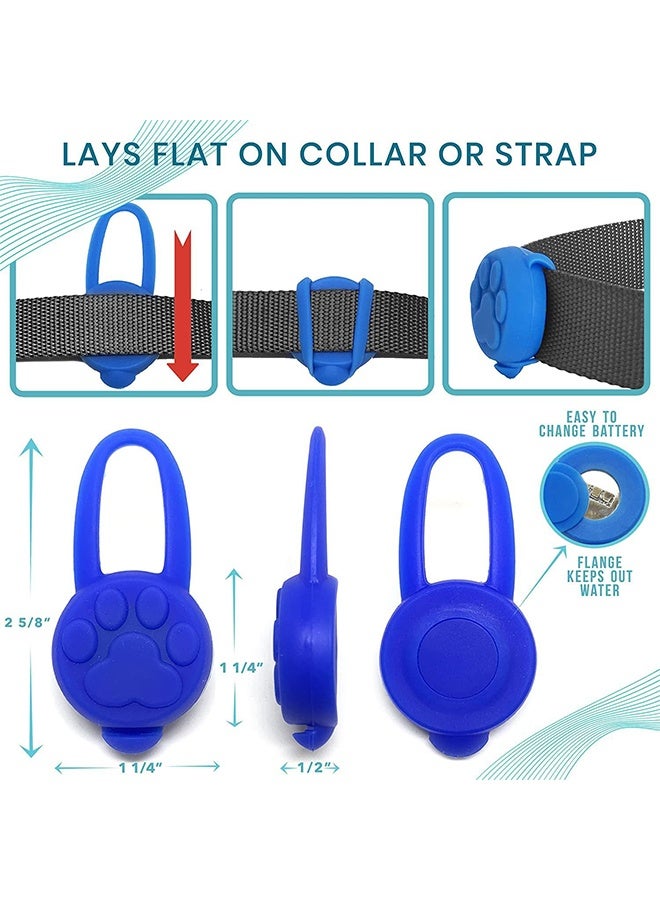 Dog Collar Light, Waterproof Silicone LED Dog Collar Safety Night Running Light for Dogs and Cats - (3 Pieces) - Image 2