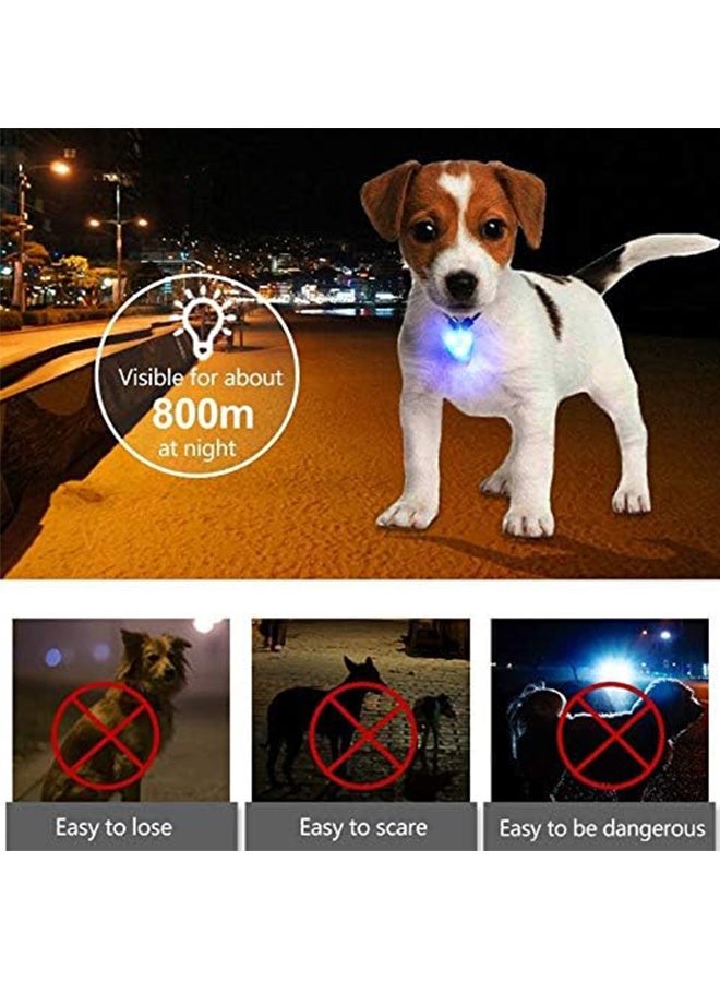 Dog Collar Light, Waterproof Silicone LED Dog Collar Safety Night Running Light for Dogs and Cats - (3 Pieces) - Image 4