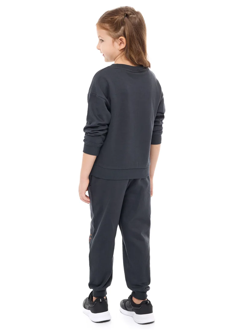 victor and jane Glitter Print Sweat Top with Joggers