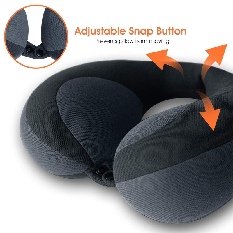 INFANZIA Kids Chin Supporting Travel Neck Pillow, Helps Support Head and Neck, Comfortably Designed for Head, Neck, and Chin Support - Ideal for Toddlers and Children,Black - Image 5