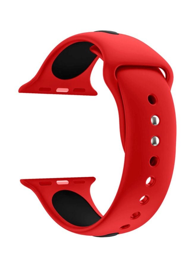 Voberry Replacement Band For Apple Watch Series 4 44mm Red/Black - Image 1