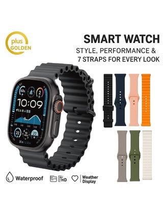 GOLDEN PLUS Smart Watch 7+1 AMOLED display With Health Fitness