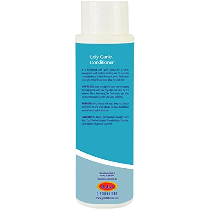 LOLY GARLIC CONDITIONER HEALTHY GROWTH CABELLO NUTRIDO Y FUERTE 16 OZ - Image 3