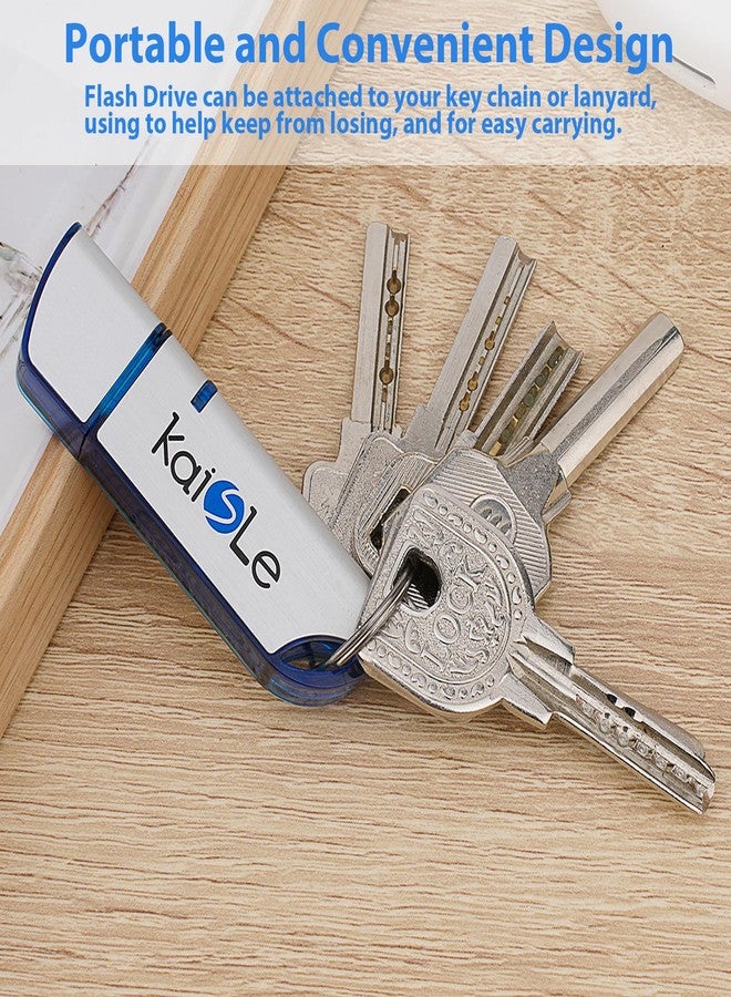 ذاكرة فلاش USB من KAISLE بسعة 64 جيجابايت، ذاكرة تخزين فلاش USB خارجية، ذاكرة فلاش محمولة مع سلسلة مفاتيح، ذاكرة USB 2.0 بسعة 64 جيجابايت بنظام exFAT لتخزين البيانات لأجهزة الكمبيوتر - Image 4
