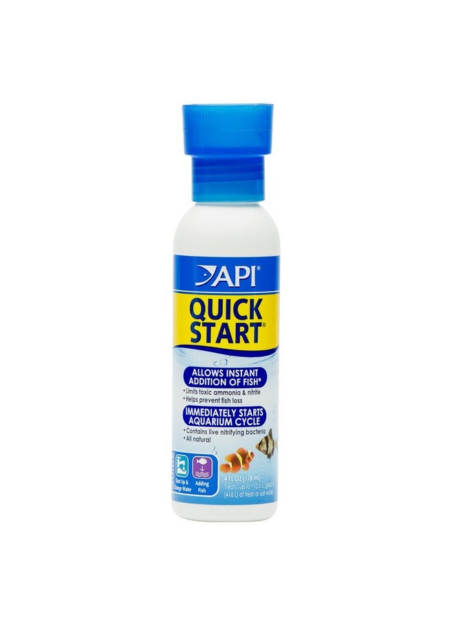 ايه بي آي زجاجة API QUICK START للبكتيريا النترتية لأحواض السمك في المياه العذبة والمالحة سعة 4 أونصات  - Image 1