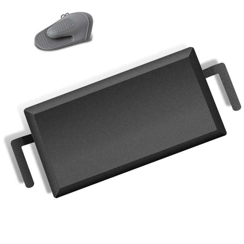 LTLUO Universal Large Carbon Steel Griddle for Outdoor Gas Grill, Induction, Gas/Electric Stove, and Oven, Double Burner Griddle with Thickened Heat-insulating Gloves, Pre-seasoned Nitride Coating Process - Image 1