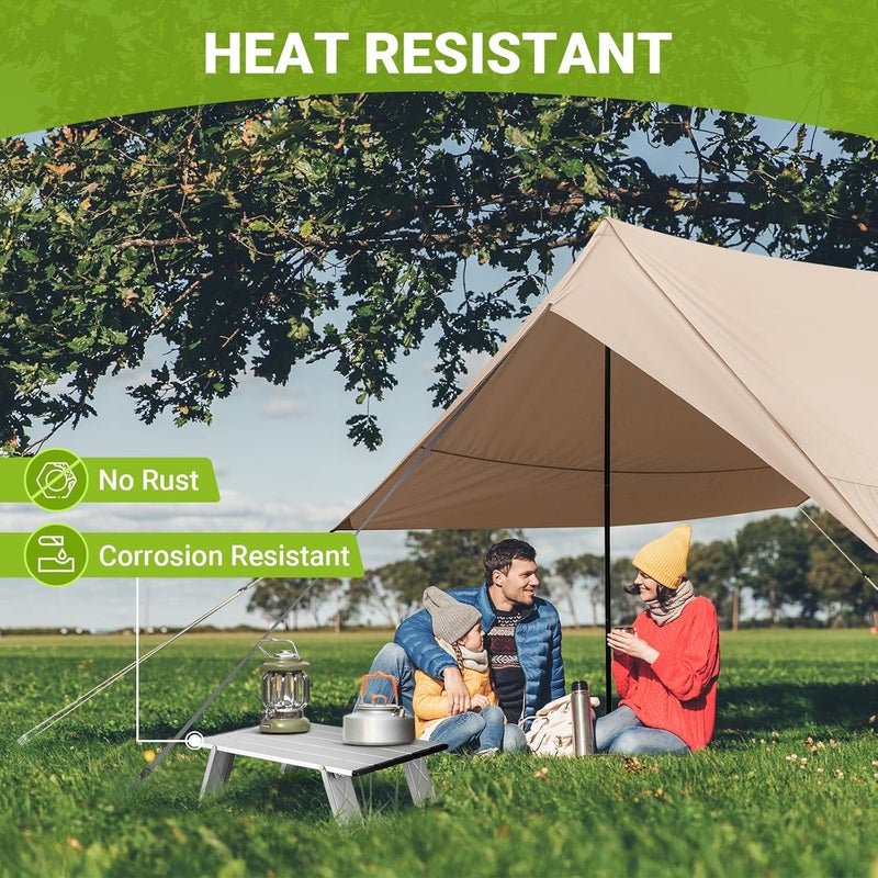 ATEPA Ultralight Compact Camping Side Table, Backpacking Mini Small Folding Camping Table for Camp, Portable Table for Outdoor Picnic, Tent, Travel, Beach - Image 4