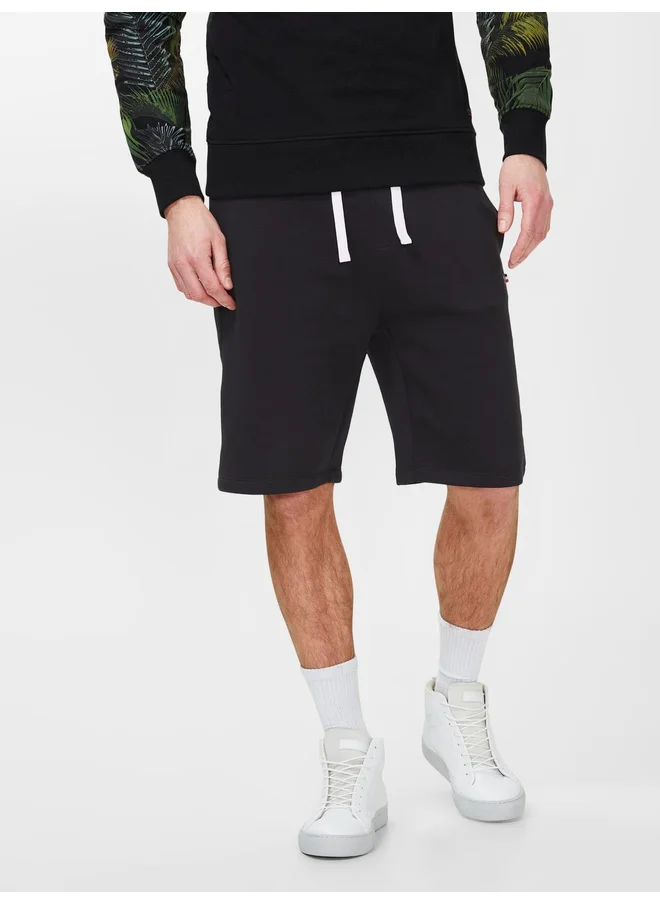 برودكت Produkt Solid Knee Length Sweat Shorts