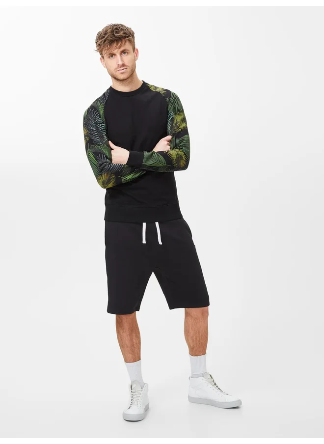 برودكت Produkt Solid Knee Length Sweat Shorts