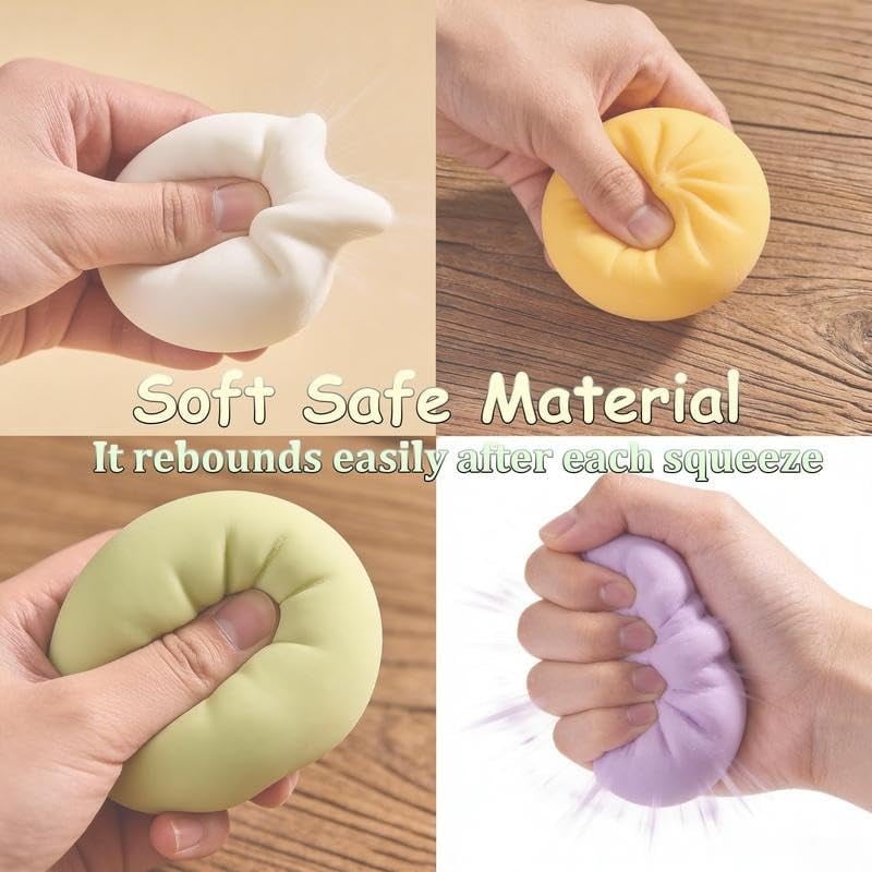 زلابية لامعة عملاقة، زلابية طرية عملاقة، زلابية قوس قزح ضخمة، زلابية لطيفة لتخفيف التوتر، عجينة ضغط ناعمة لتخفيف الضغط للبالغين / أبيض شفاف - Image 4