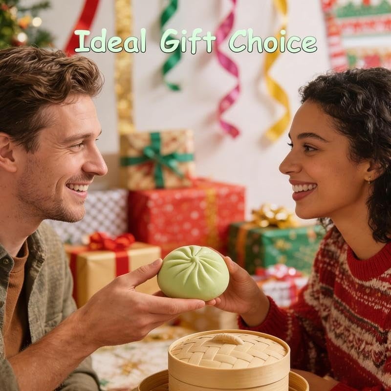 زلابية لامعة عملاقة، زلابية طرية عملاقة، زلابية قوس قزح ضخمة، زلابية لطيفة لتخفيف التوتر، عجينة ضغط ناعمة لتخفيف الضغط للبالغين / أبيض شفاف - Image 2