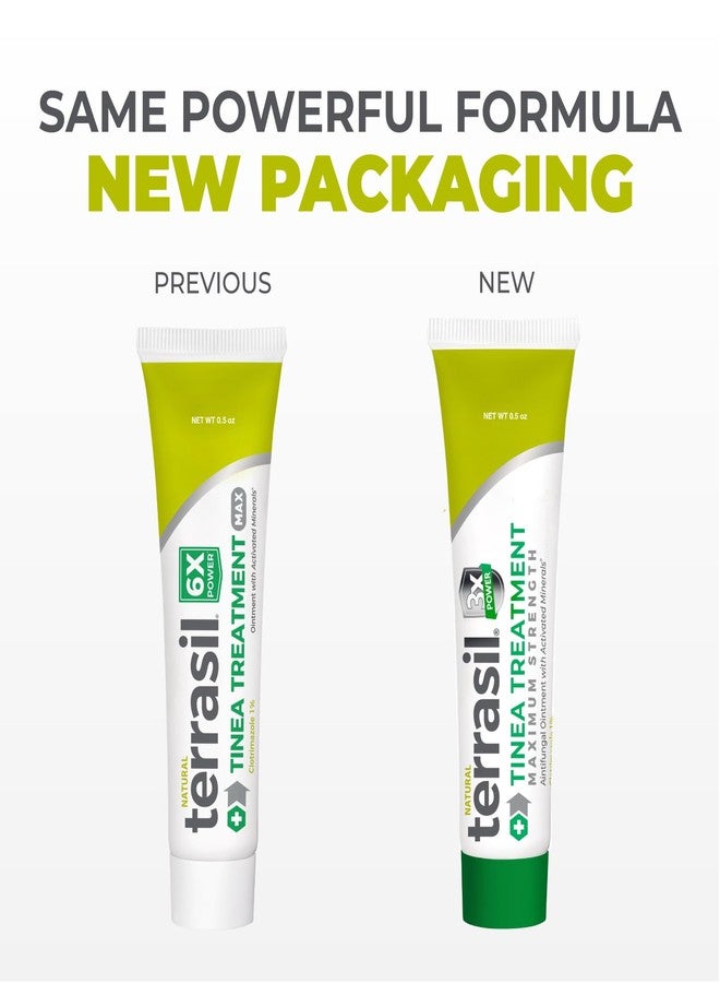 terrasil Tinea Versicolor Treatment Cream + Tinea Soap 2-Product Kit Made in The USA, Clinically Proven 1% Clotrimazole. Antifungal Treats Most Ringworm & Fungal Infections. (.5oz Tube + 75g soap) - Image 2