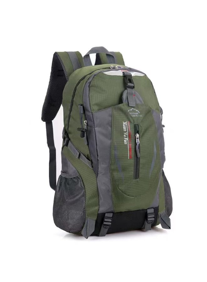 Fixed Hiking Stick Hiking Backpack Multi-functional Camping Bag Large Capacity Waist Protection Outdoor Mountaineering Bag-Color:Light Military Green-Capacity:36-55L - Image 1