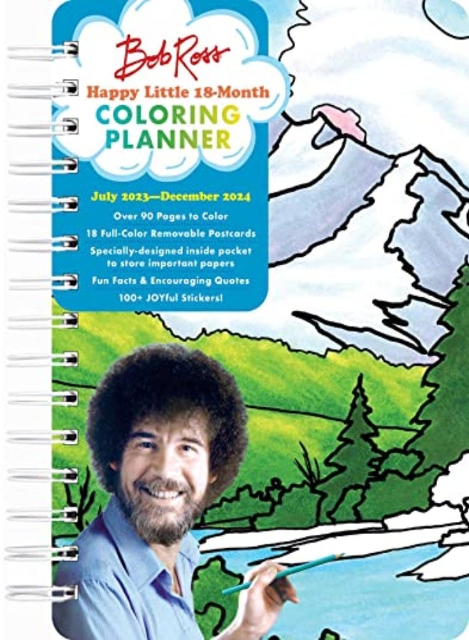 BOB ROSS HAPPY LITTLE 18 MONTH COLORING
