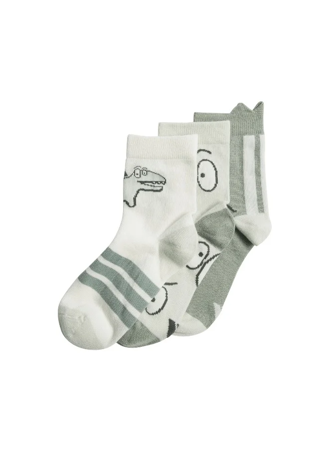Adidas adidas adiraptor 3 pairs per pack unisex crew socks