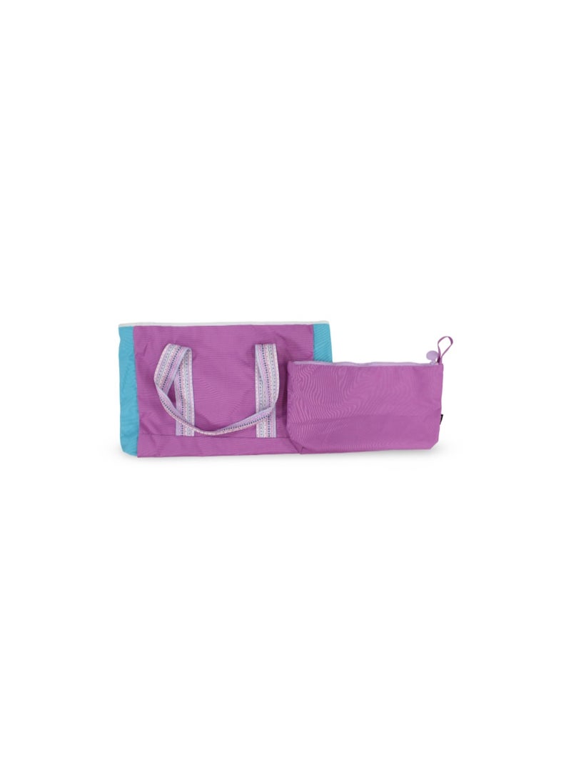 Cubs Beach Tote Set – Purple & White 19 L - Image 2