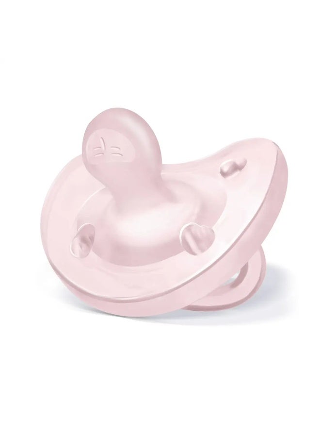 Chicco PhysioForma Soft Silicone Pacifier 0-6m Pink - Image 3