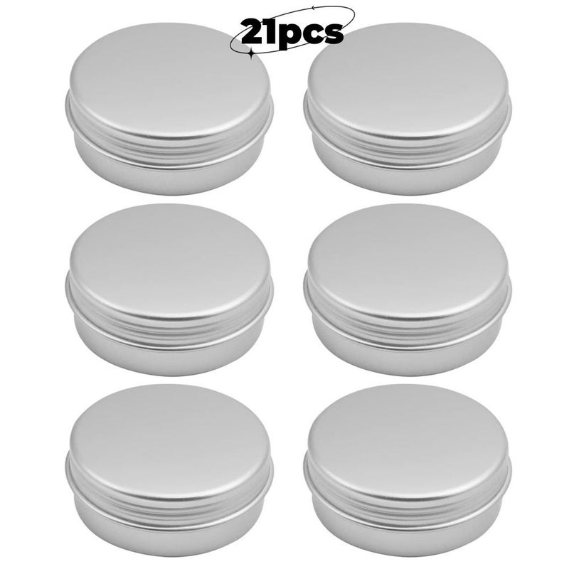 21pcs Round Screw Lid Iron Box Handicraft Storage Container For Lotion And Lipstick - Image 1