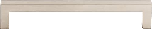 Top Knobs M1156 Nouveau III Collection 6-5/16" Square Bar Pull, Flat Black - Image 2